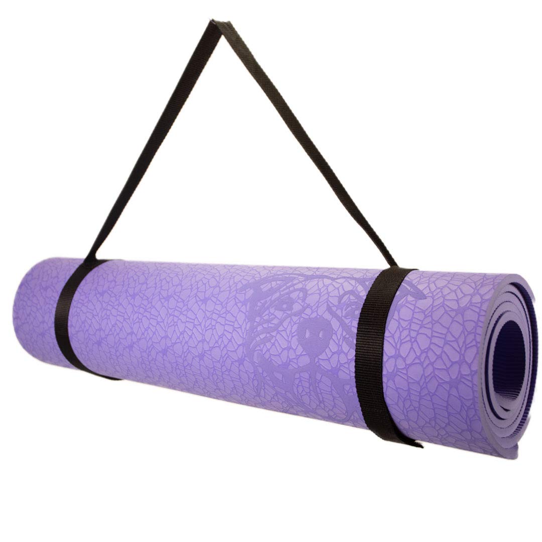 Premium Koa Yoga Mat - 6' x 2' x 8mm Thick TPE Eco-Friendly & Non-Toxic | Latex-Free & Non-Slip Surface | Supports Charity | Perfect for Hot Yoga, Pilates & Home Workouts