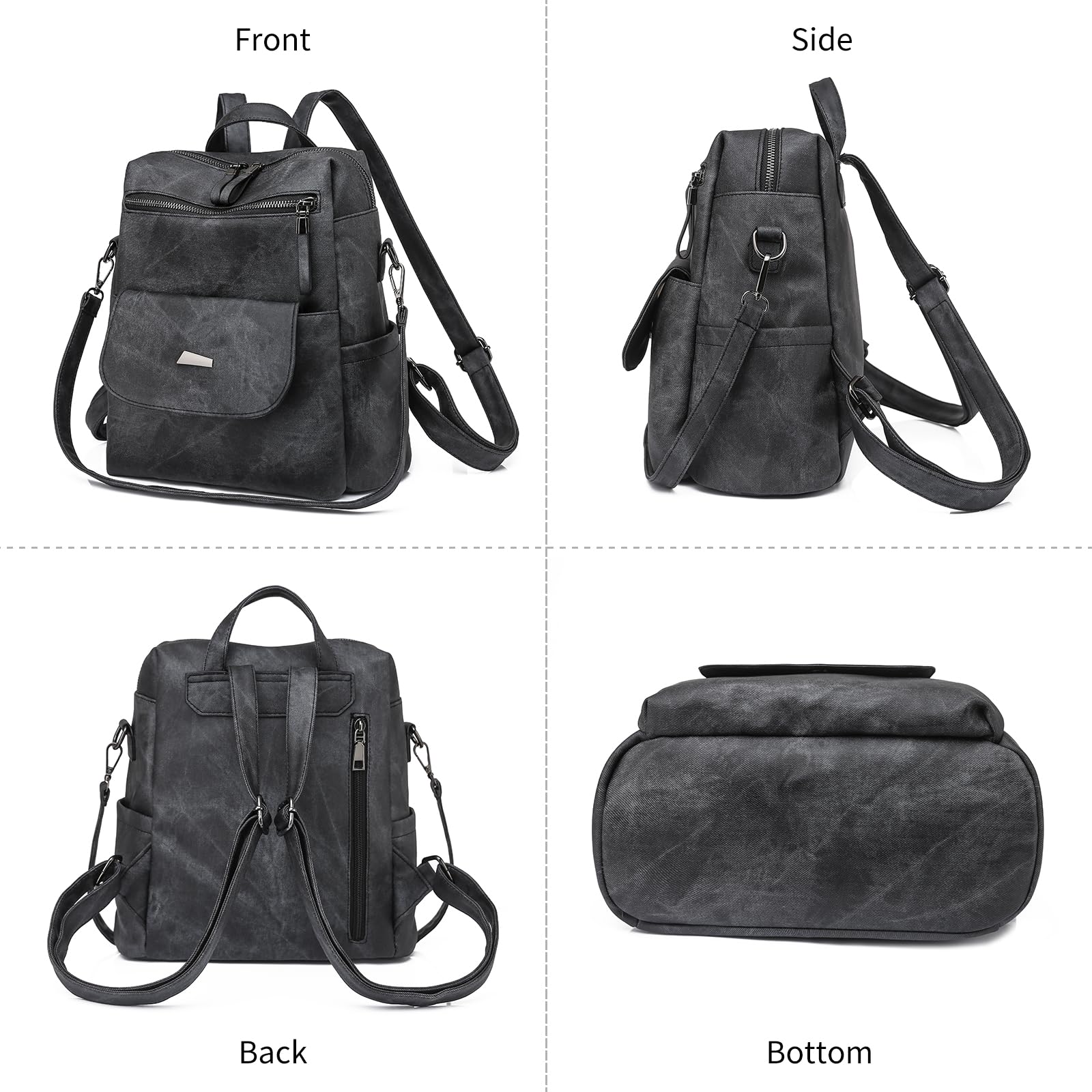 Waterproof Anti-Theft Women's Backpack - Lightweight Travel Purse for Work & Outings