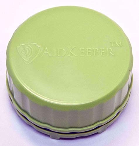 Premium Hearing Aid Protection Case - Waterproof & Shockproof Hard Storage Box for Hearing Aids, Batteries & Small Devices (Lime Green) - Perfect for Travel, Outdoor Activities & Daily Use