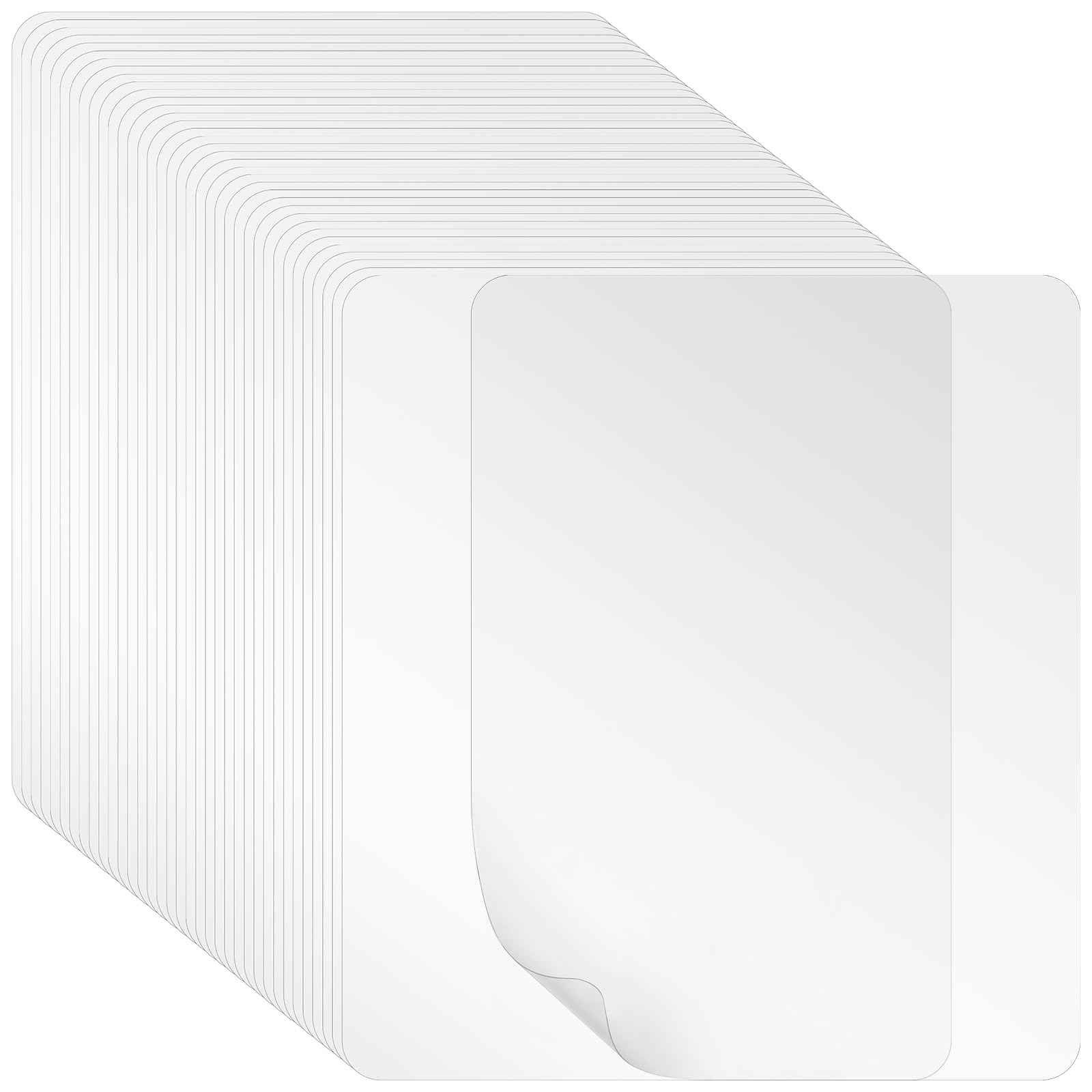 Fasmov 36 Pack Clear Plastic Placemats - Heat Resistant Table Mats for Dining Room, Kitchen & Office (15.7 x 11.8 Inch) - Perfect for Daily Meals, Parties & Home Decor