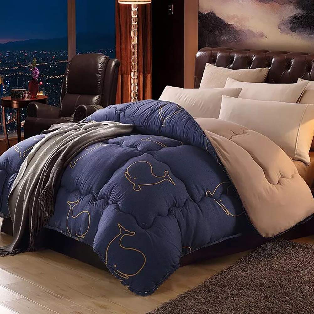 FACAI King Size Quilt - Ultra Soft Velvet & Thickened Cotton for Winter Warmth - All Season Comforter for Double Bed - Multiple Sizes Available - Perfect for Cold Nights, Guest Rooms & Cozy Bedroom Decor