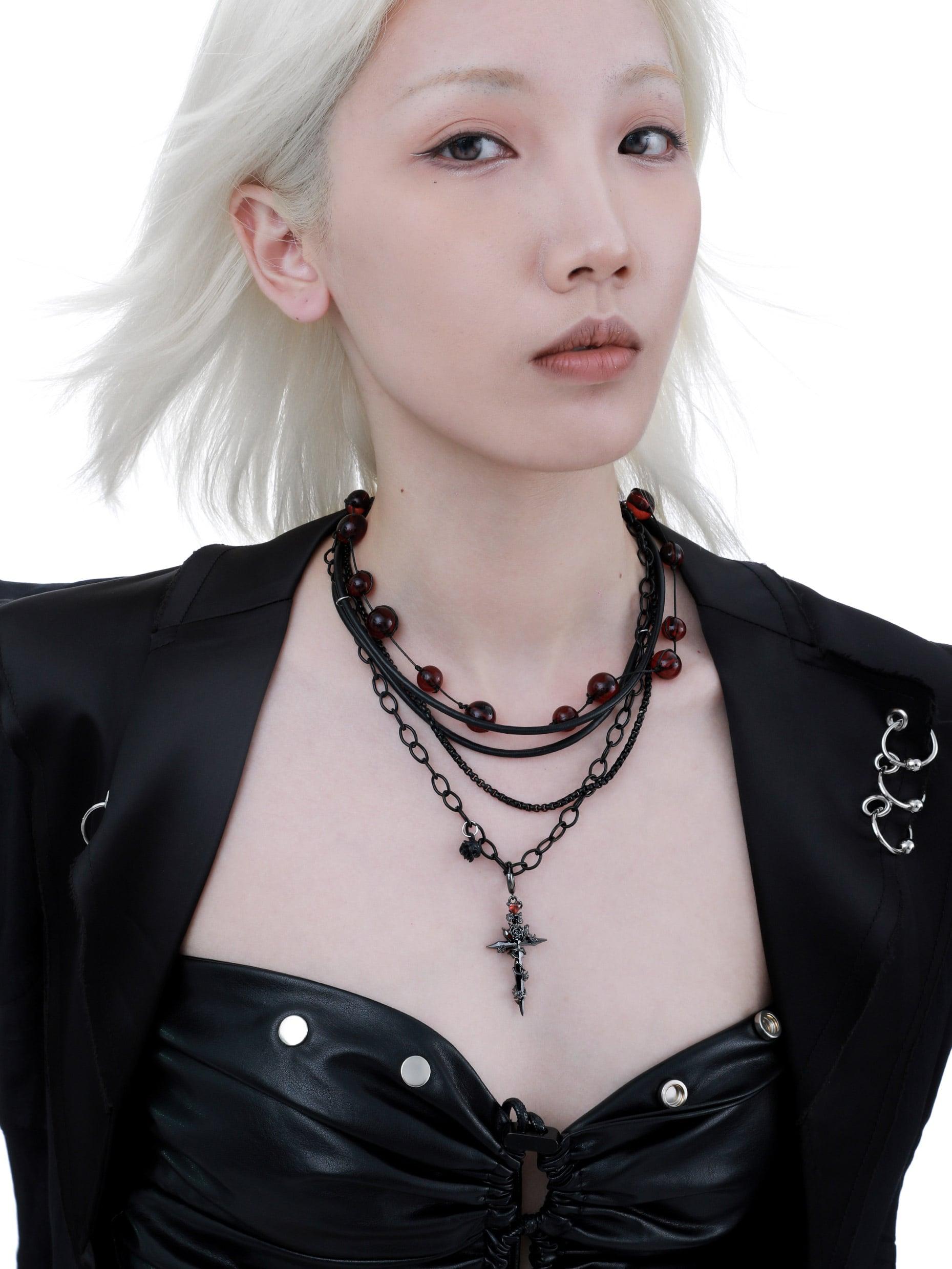 Taboo Rose Scarlet Rose Burial Necklace - Memorial Jewelry for Ashes, Cremation Keepsake - Perfect for Funeral, Remembrance & Sympathy Gifts