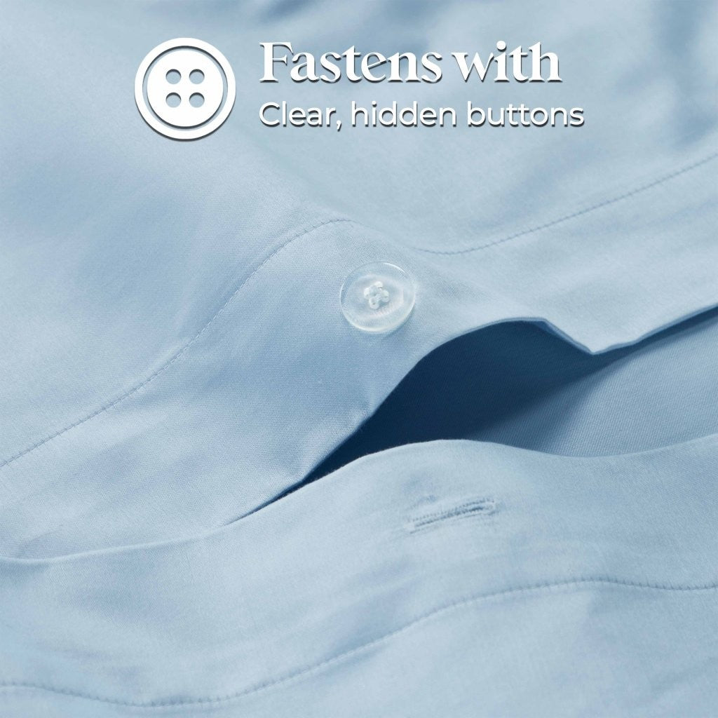 Luxury 1200 Thread Count Egyptian Cotton Duvet Cover Set - King Size, Soft Breathable Bedding for Hotel & Home Use