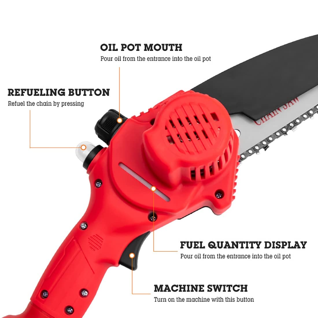 6 Inch Cordless Mini Chainsaw with Battery & Charger - Portable Electric Chain Saw for Gardening, Wood Cutting, Tree Pruning & Outdoor Camping - Lightweight & Powerful Handheld Chainsaw for DIY & Home Use