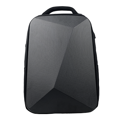 XOTIC PC Black Hardshell Anti-Theft Waterproof Laptop Backpack for Travel, Work & School - Durable 17 Inch Laptop Bag with USB Charging Port & Lockable Zippers