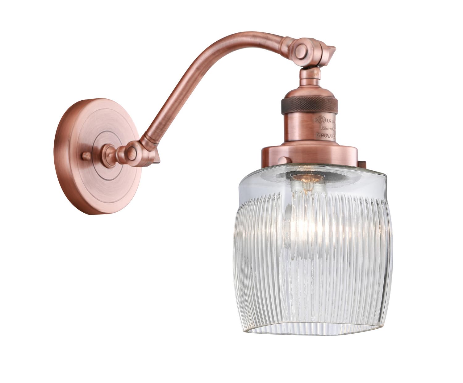 515-1W-AC-G302 Vintage Copper Bare Bulb 1 Light Cord Set - Perfect for Edison Style Lighting, Industrial Decor & Cafe Ambience