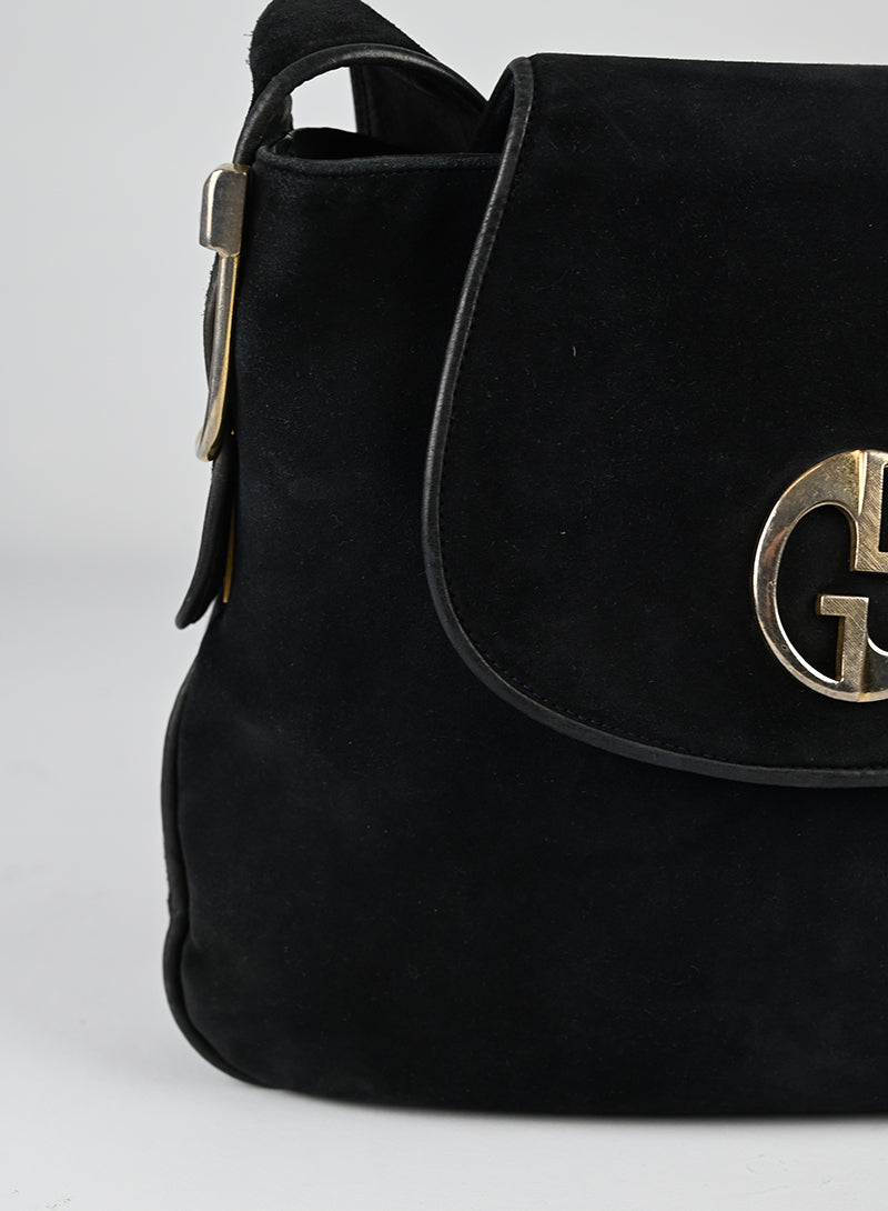 Original Title: Gucci Borsa in Suede nera   Optimized Title: **Gucci Black Suede Handbag for Women | Luxury Designer Shoulder Bag | Perfect for Work, Evening Events & Travel**
