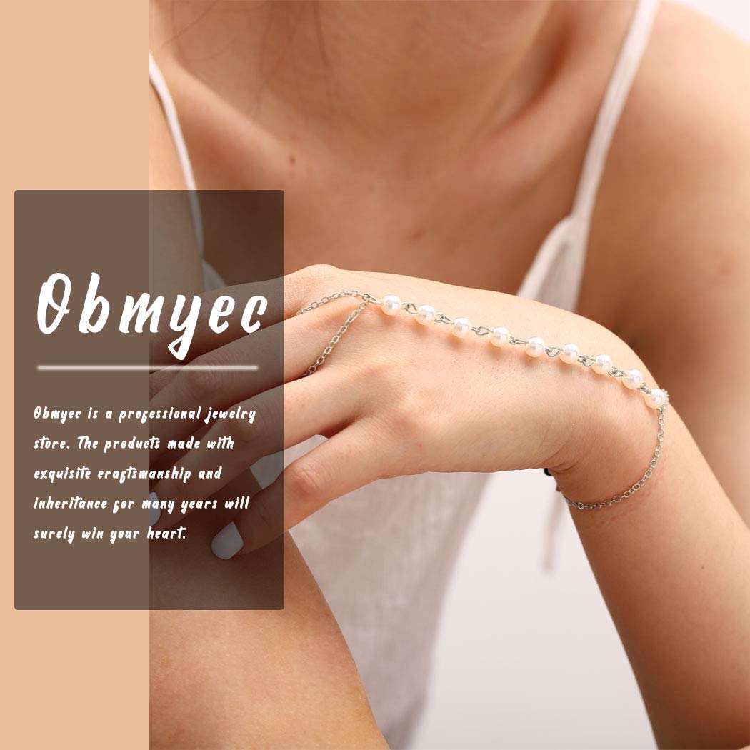 Elegant Pearl Finger Chain Bracelet for Women - Wedding, Party & Everyday Wear - Stylish Beaded Hand Jewelry for Girls & Ladies