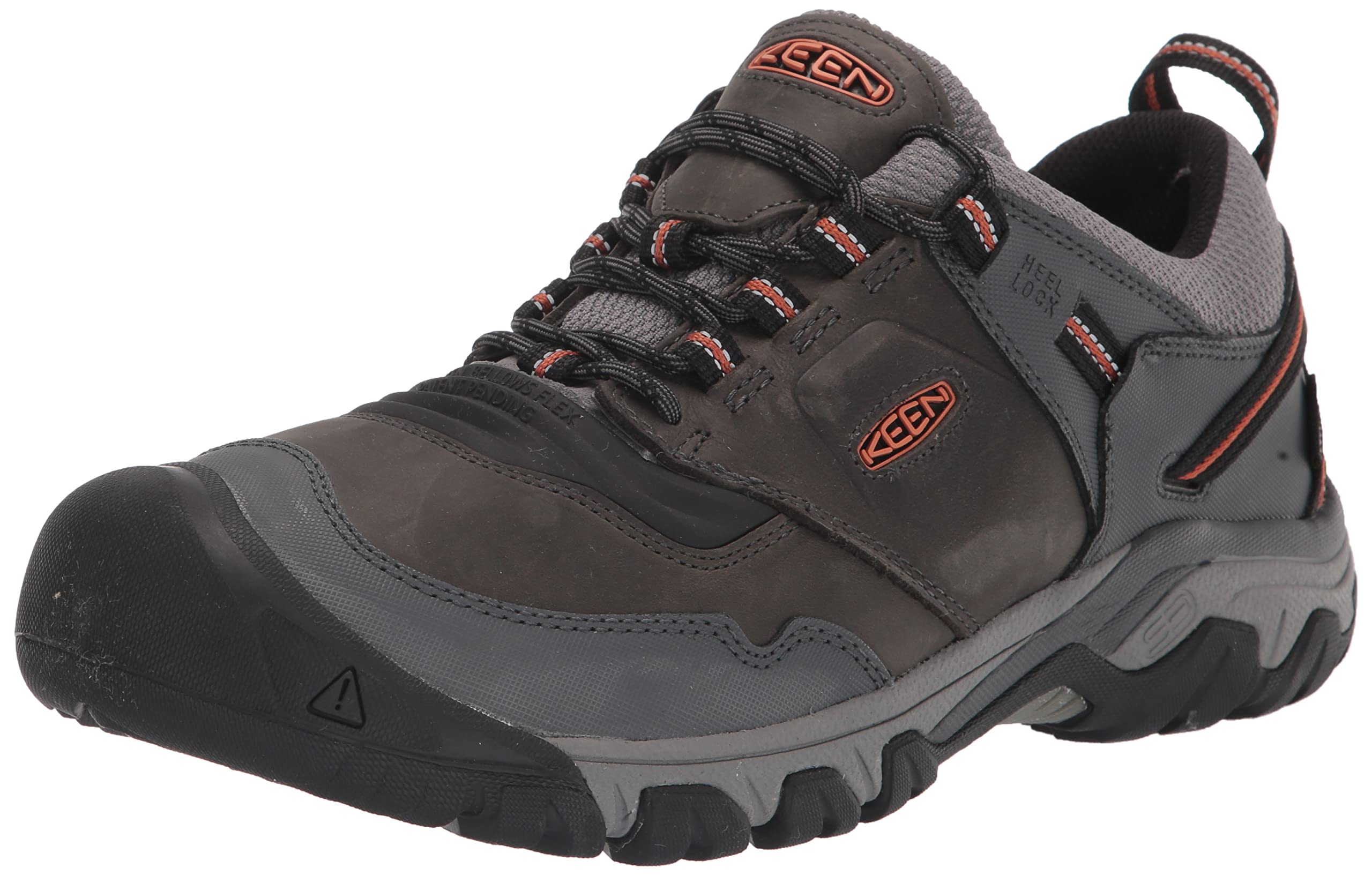 KEEN Men's Ridge Flex Low Height Waterproof Hiking Boots - Lightweight & Durable Outdoor Shoes for Trail Walking, Camping & Backpacking