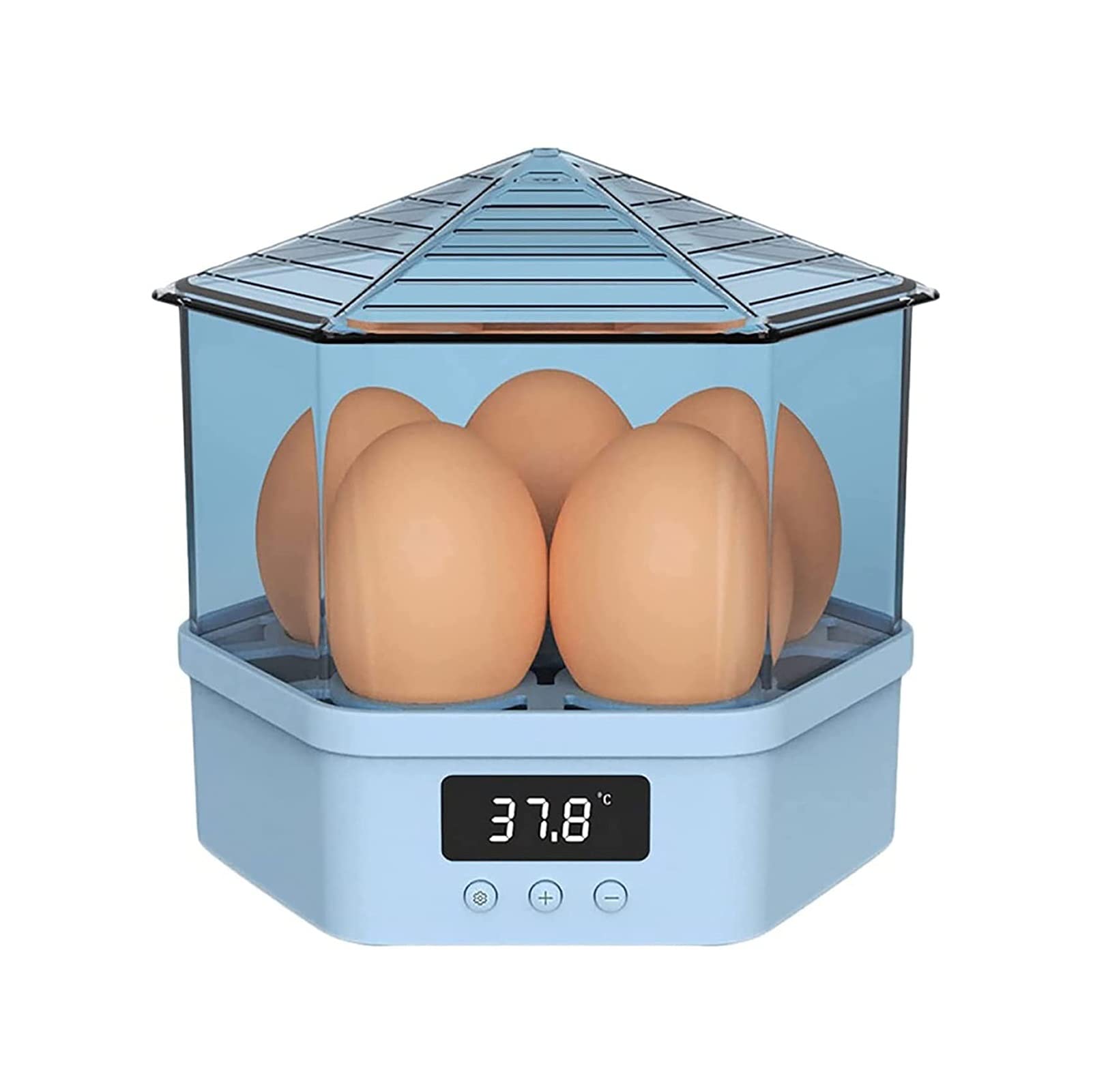 KSDCDF Automatic Egg Incubator for Chicken Eggs - Digital Temperature & Humidity Control with Auto Egg Turner - LED Display for Easy Monitoring - Perfect for Home Poultry Farming, School Projects & Backyard Chicken Raising