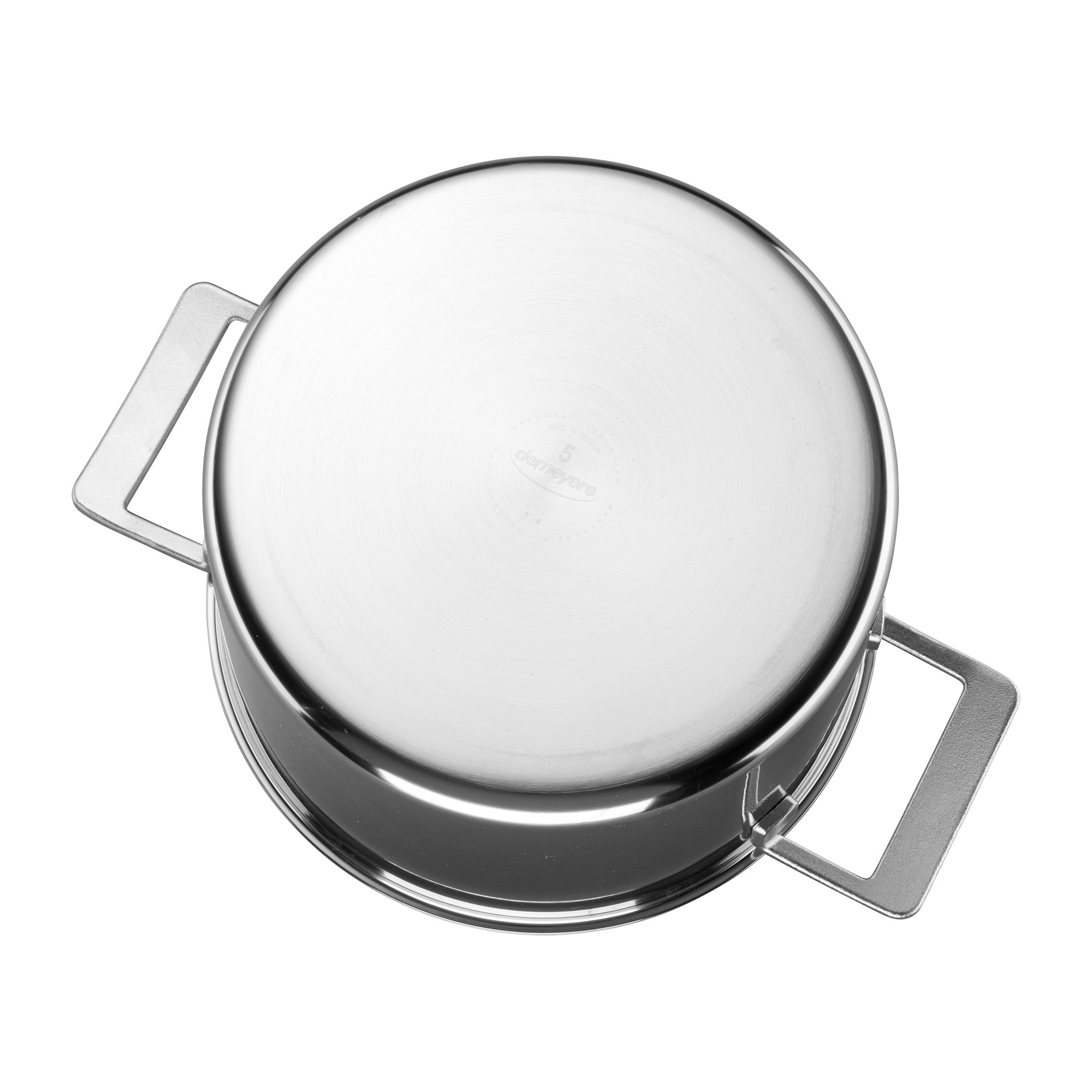 Demeyere Industry 5-Ply 8-Quart Stainless Steel Stock Pot with Lid - Professional Grade Cookware for Soups, Stews & Pasta - Perfect for Home Chefs & Commercial Kitchens