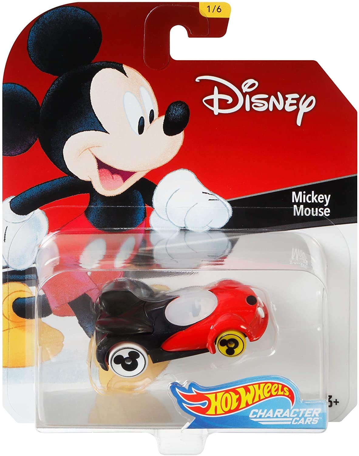 Hot Wheels 1:64 Scale Mickey Mouse Die-Cast Toy Car - Collectible Disney Character Vehicle for Kids & Adults - Perfect for Play, Display & Gifting