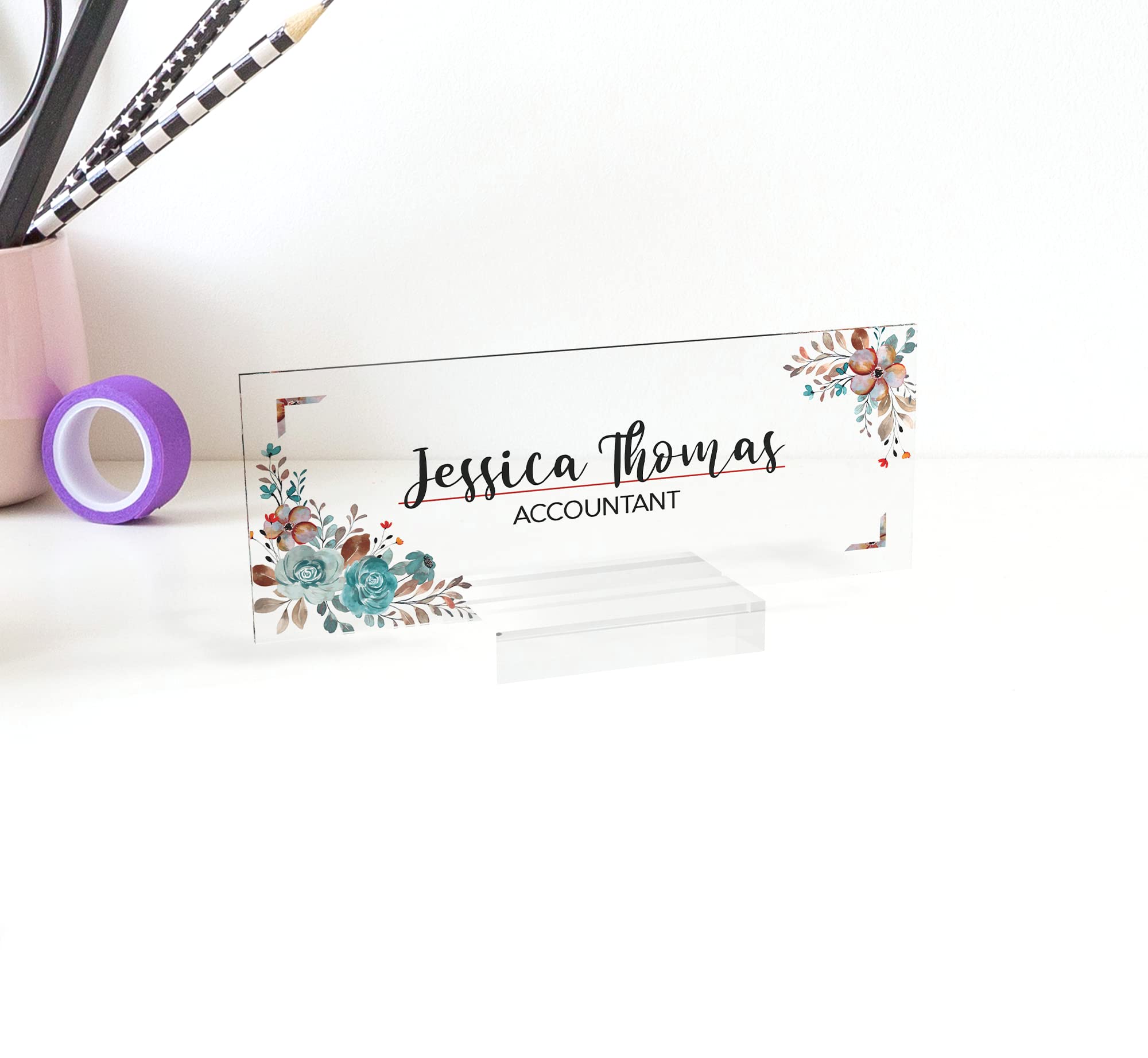 Personalized Name Plate for Desk - Custom Executive Office Decor, Unique Gifts for Dad & Teacher, Professional Desk Sign for New Job - Perfect for Office, Home Study & Corporate Gifting