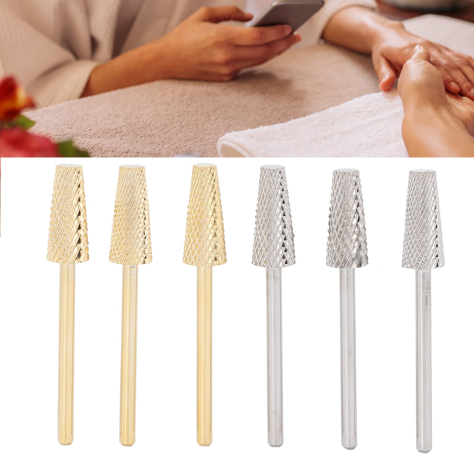Professional Nail Drill Bit Set of 2 - Easy to Use Manicure Grinding Tools for Nail Removal, Polishing & Engraving | Perfect for Home & Salon Nail Care