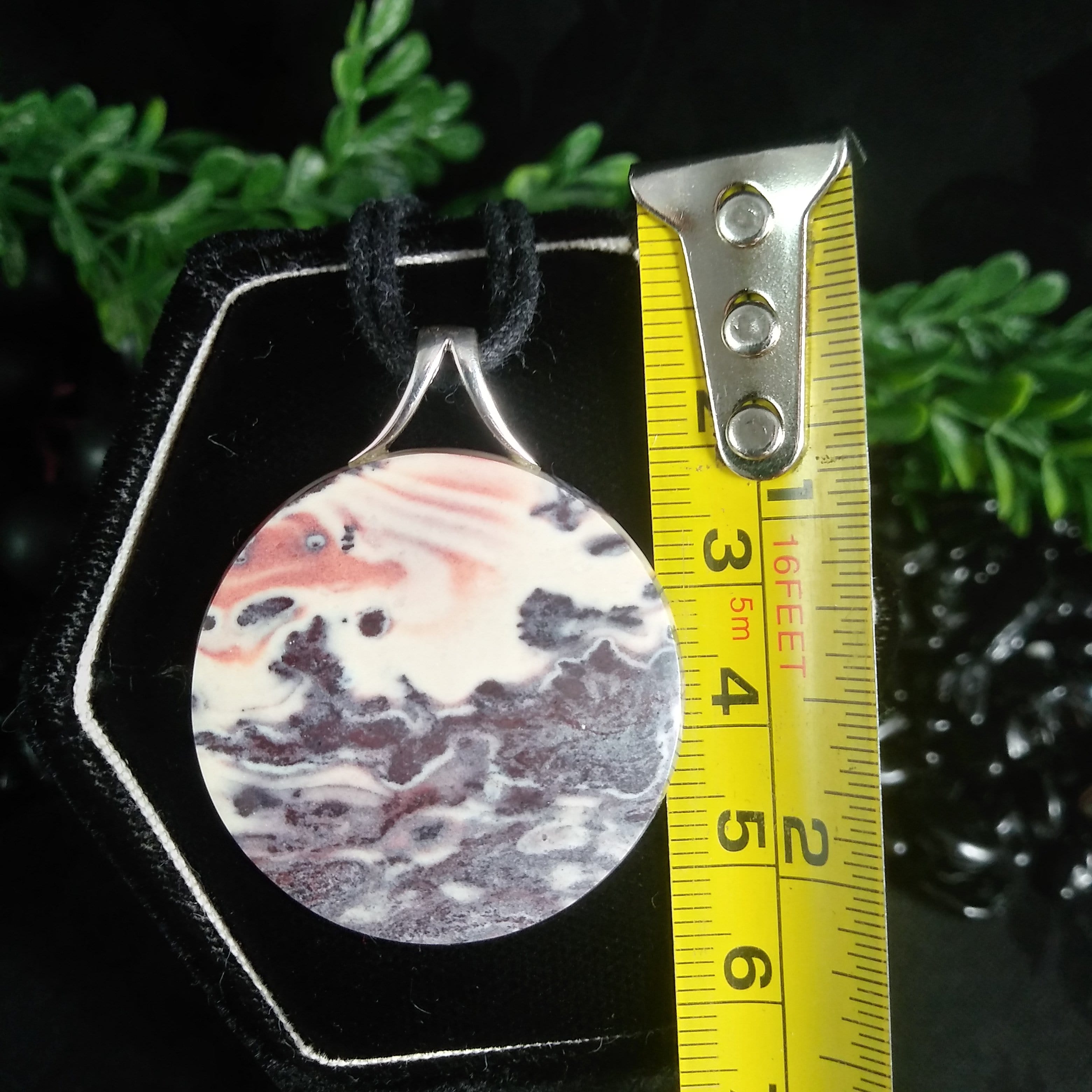 Handcrafted Sterling Silver Jasper Gemstone Pendant (10.4g) - Elegant Jewelry for Women, Perfect Gift for Birthday & Anniversary