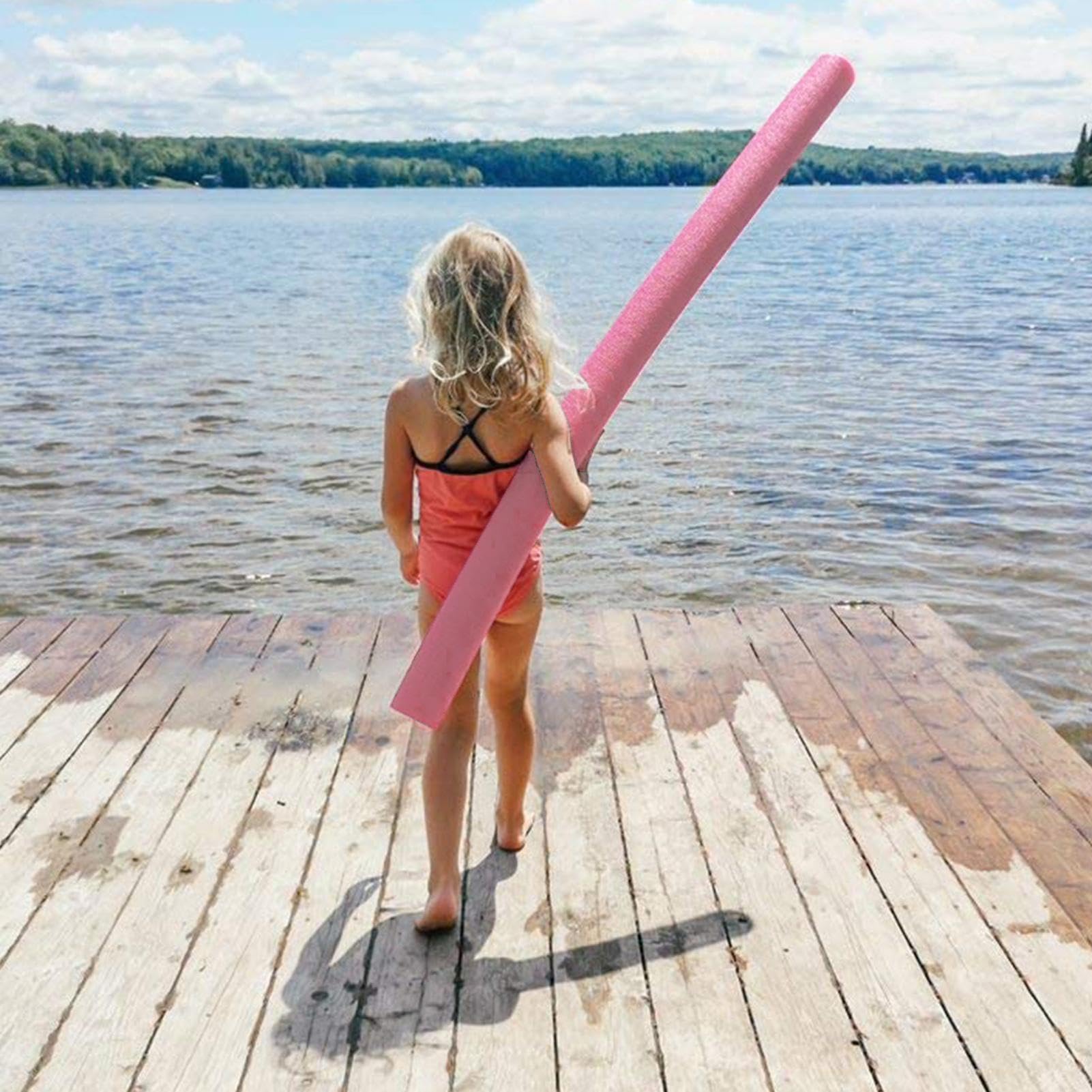 1/6 Pool Noodles - 60 Inch Floating Foam Tubes for Swimming, Water Exercise & Crafts | Heavy Duty, Flexible & Durable Swim Training Aid | Perfect for Pool Parties, Kids Activities & DIY Projects