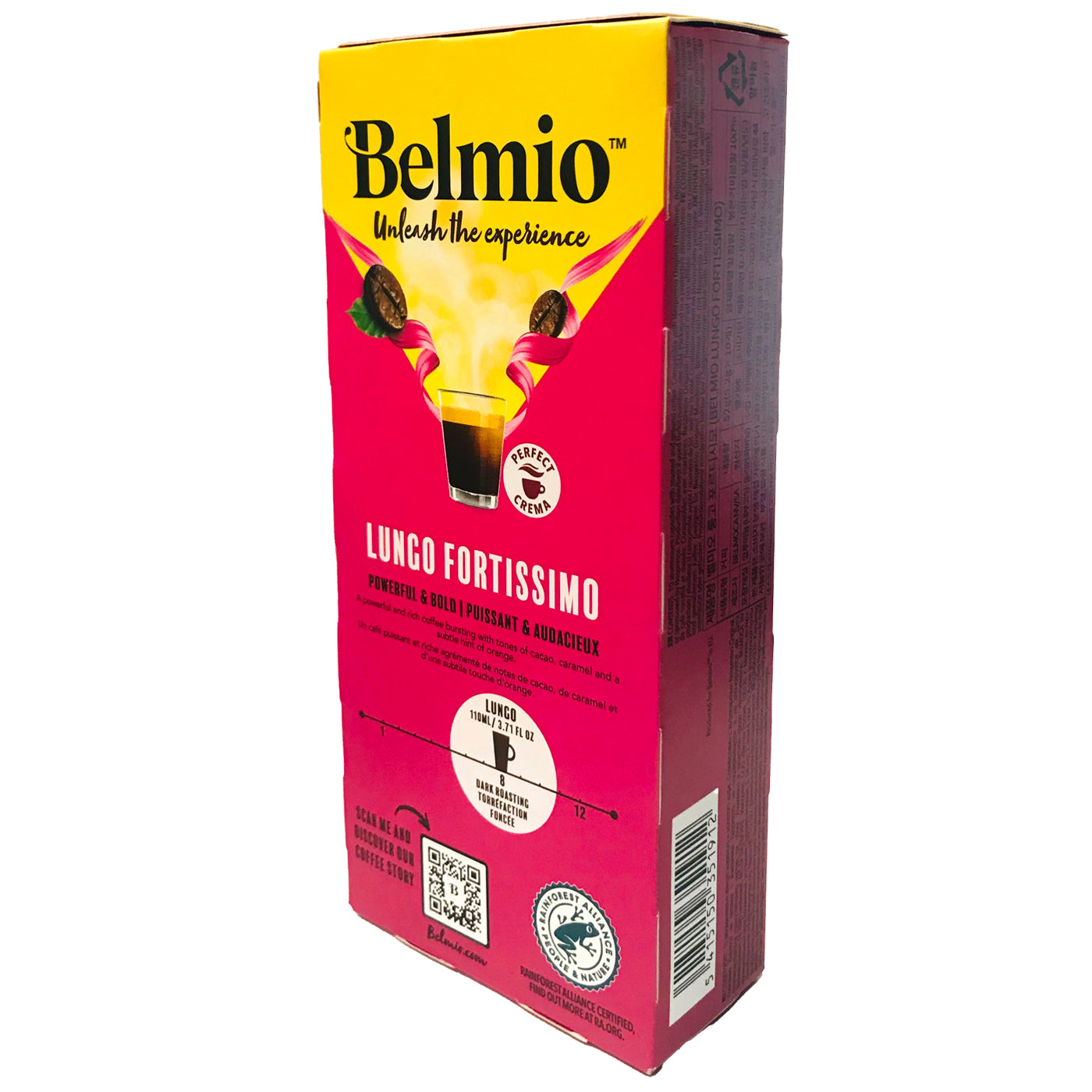 Belmio Lungo Forte Nespresso® Compatible Coffee Capsules - 10 Pack for Strong Espresso & Coffee Lovers | Perfect for Home, Office & Gifting
