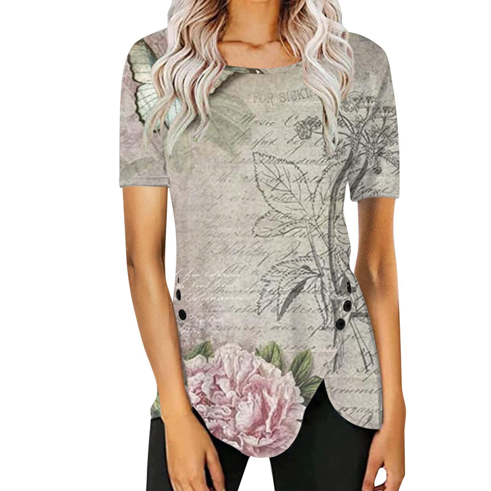 2023 Women's Fall Long Sleeve T-Shirts - Sexy Crewneck Tunic Tops & Basic Tees for Women | Casual Outfits, Layering Essentials & Office Wear
