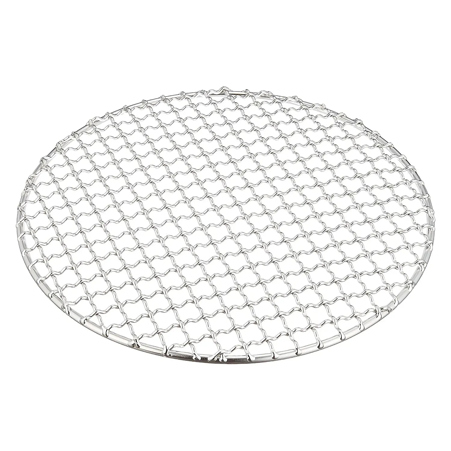 Premium EBM Stainless Steel Round BBQ Grill Mesh - Heavy Duty 304 Grade Cooking Grid for Outdoor Grilling, Camping & Backyard Barbecue (12 Inch) - Perfect for Charcoal, Gas Grills & Smokers