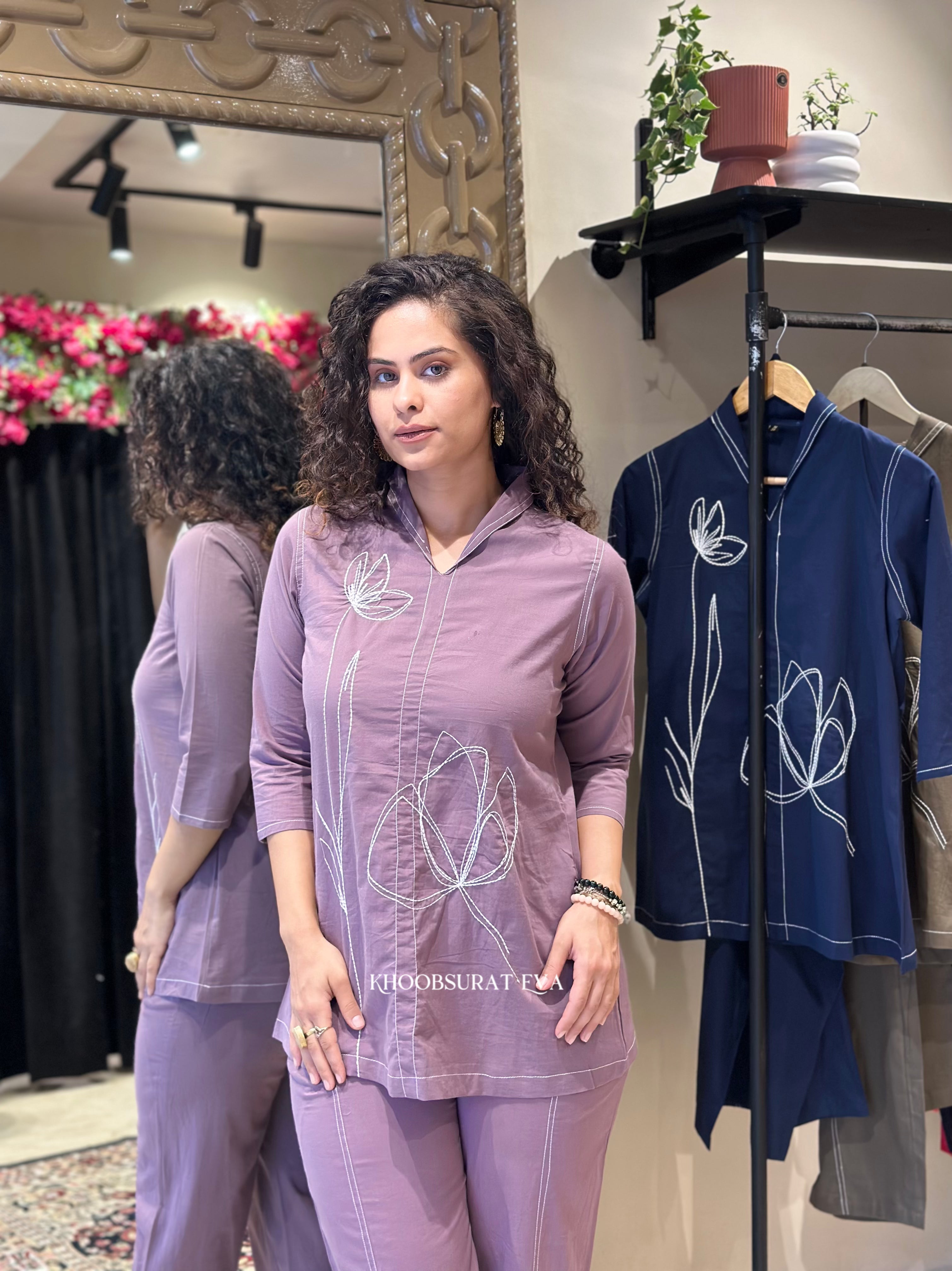 Parisian Pink Matching Outfit Set - Women's Elegant Two-Piece Coord for Casual Wear & Date Nights