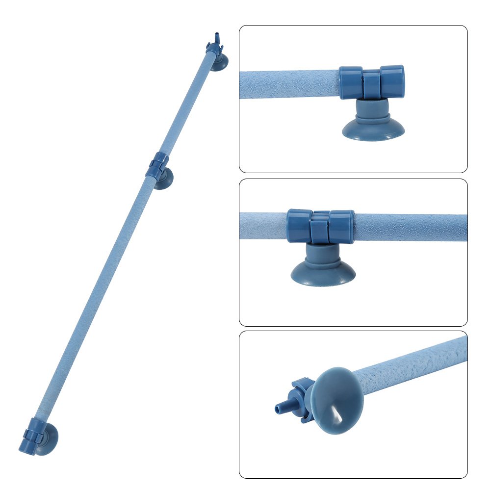 14in Aquarium Air Bubble Aeration Tube - Wall Mounted Oxygen Diffuser for Fish Tank, Pond & Hydroponics | Improves Water Circulation & Oxygenation for Healthy Fish