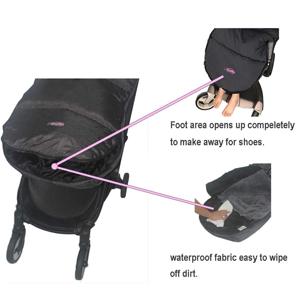 Universal Toddler Stroller Footmuff - Warm & Cozy Pushchair Sleeping Bag with Easy Open Front | Perfect for Winter Walks, Baby Stroller Accessories, Outdoor Activities with Infants