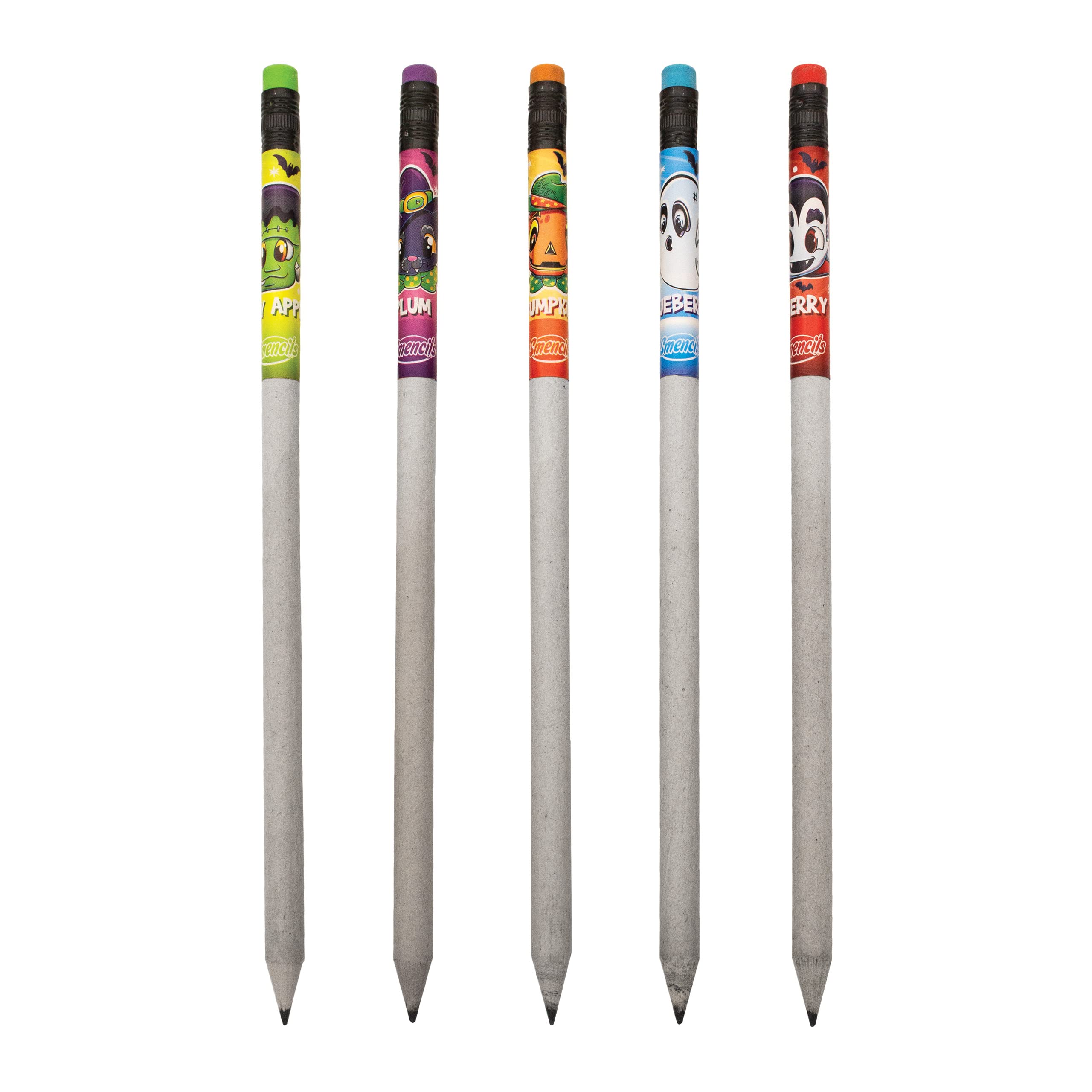 Scentco Halloween Smencils (2 Pack) - HB #2 Scented Pencils, 5 Count, Fun Gifts for Kids, School Supplies, Classroom Rewards - Perfect for Halloween Parties, School Activities & Creative Writing