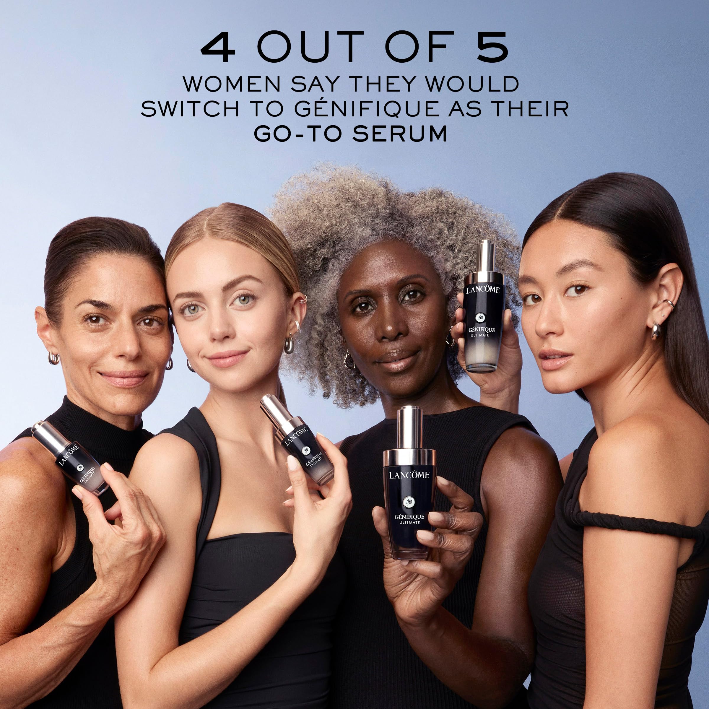 Lancôme Génifique Ultimate Dual Recovery Anti-Aging Face Serum with Beta Glucan & Hyaluronic Acid - Visibly Reduces Fine Lines, Improves Skin Texture & Evens Tone for Youthful Glow - Perfect for Nighttime Skincare Routine & Daily Moisturizing
