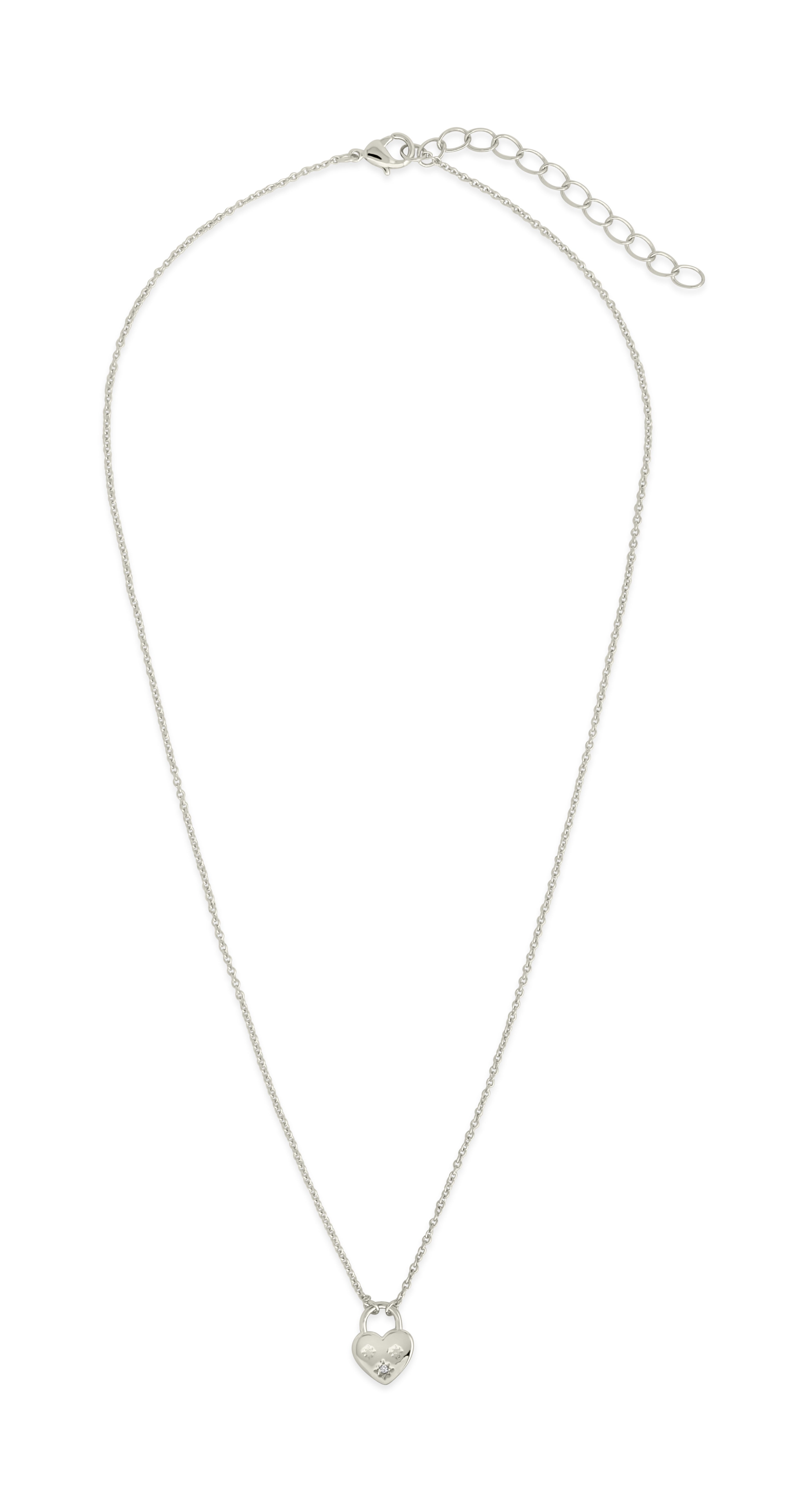 Josephine CZ Heart Locket Pendant Necklace - Elegant Cubic Zirconia Jewelry for Women, Gift for Her, Valentine's Day, Anniversary & Special Occasions