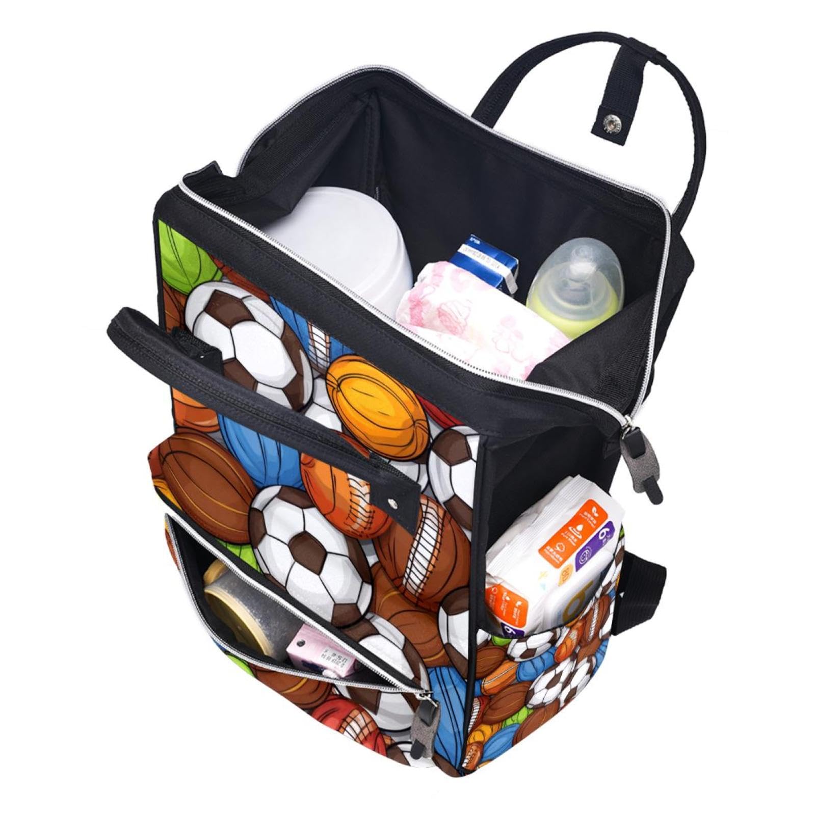 Stylish Travel Backpack for Women & Men - Durable Sports Backpack for Basketball, Football, Volleyball Balls - Perfect for Gym, School, Hiking & Outdoor Adventures