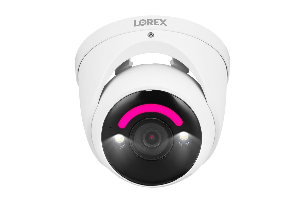 Lorex H30-4K+ 12MP Wired Dome Security Camera with Smart Lighting & Motion Detection - Indoor/Outdoor Home & Business Surveillance System