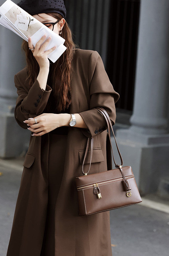 Structured Mini Box Bag for Women - Stylish Crossbody Handbag for Everyday Use, Work, and Travel