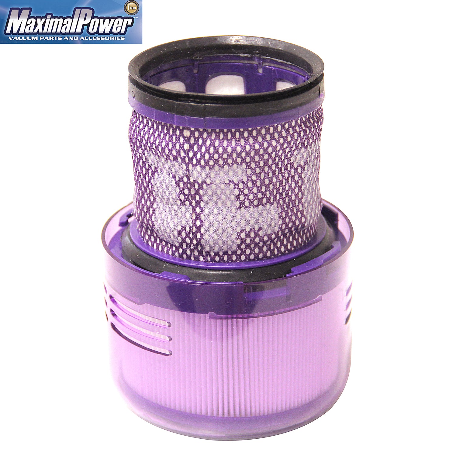 MaximalPower Vacuum Filter Replacement for Dyson V11 Torque & Animal Series, SV14, V15 Cordless Stick Vacuums - Compatible with Part #970013-02 & 970013-03 - Perfect for Pet Hair, Allergies & Deep Cleaning