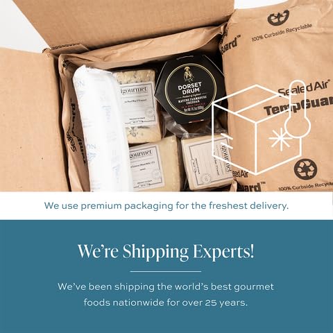 Premium Iberico Spanish Cheese Wheel (7 lb) - Artisan Blend of Goat, Sheep & Cow Milk for Rich, Grassy & Herbaceous Flavors - Perfect for Charcuterie Boards, Wine Pairings & Gourmet Gifts