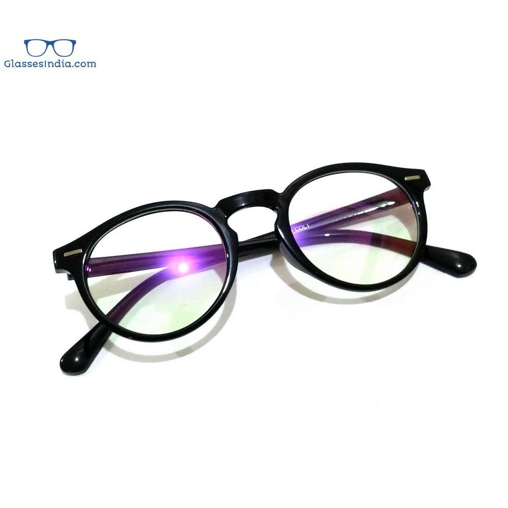 Blue Light Blocking Glasses for Computer & Screen Use - Anti Blue Ray Eyewear with Round Frame for Men & Women - Reduce Eye Strain for Work, Gaming & Nighttime Screen Viewing