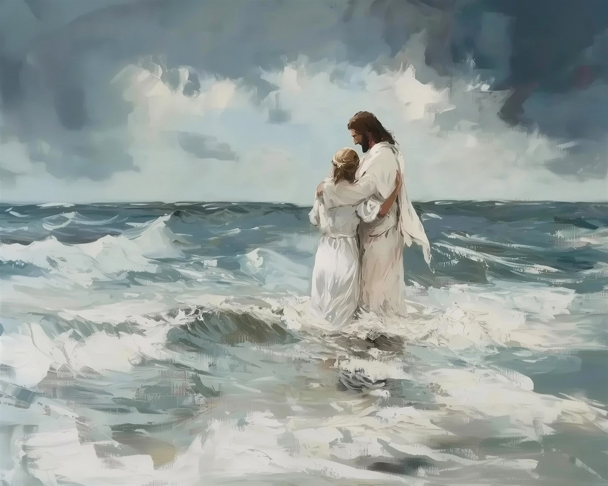 Be Still By Gabriel Heaton - Inspirational Christian Wall Art for Home & Office Decor - Perfect for Living Room, Bedroom, or Gift
