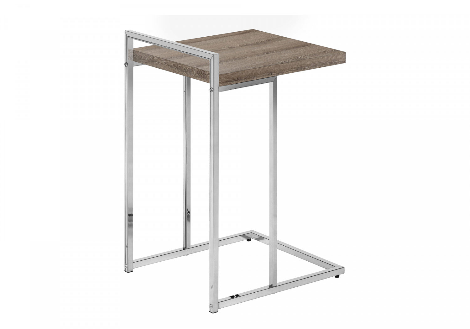 Rustic Cedar Side Table in Taupe - Small End Table for Living Room, Bedroom, or Patio - Natural Wood Nightstand with Sturdy Design