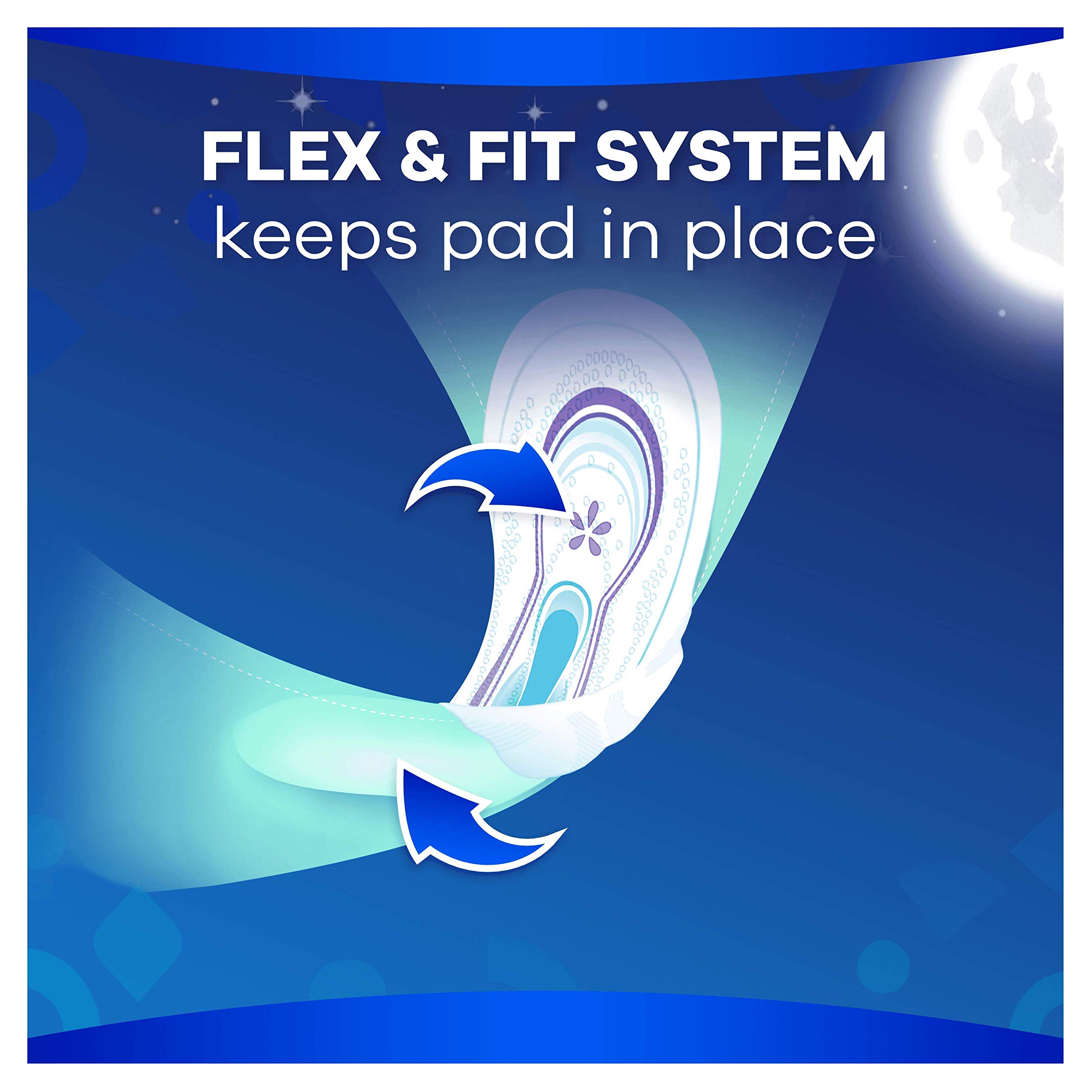 Always Ultra Night Size 3 Sanitary Pads with Wings - 20 Count Super Absorbent Overnight Pads for Heavy Flow, Odor Neutralizing & Ultra Thin Design - Perfect for Comfortable Sleep and Active Nights