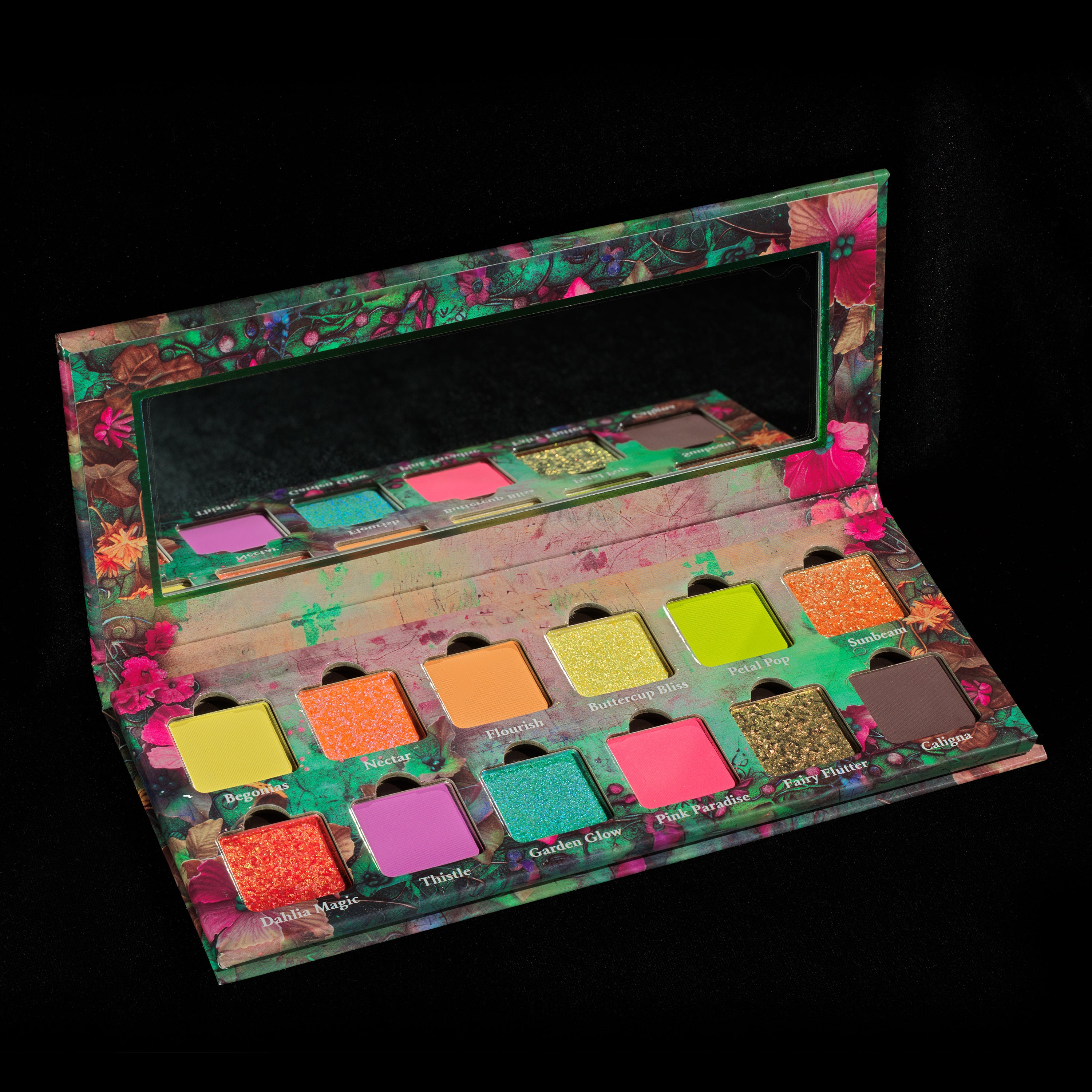 Flourish Eyeshadow Palette - 12 Highly Pigmented Matte & Shimmer Shades for Day & Night Makeup Looks | Perfect for Bridal, Party & Everyday Wear