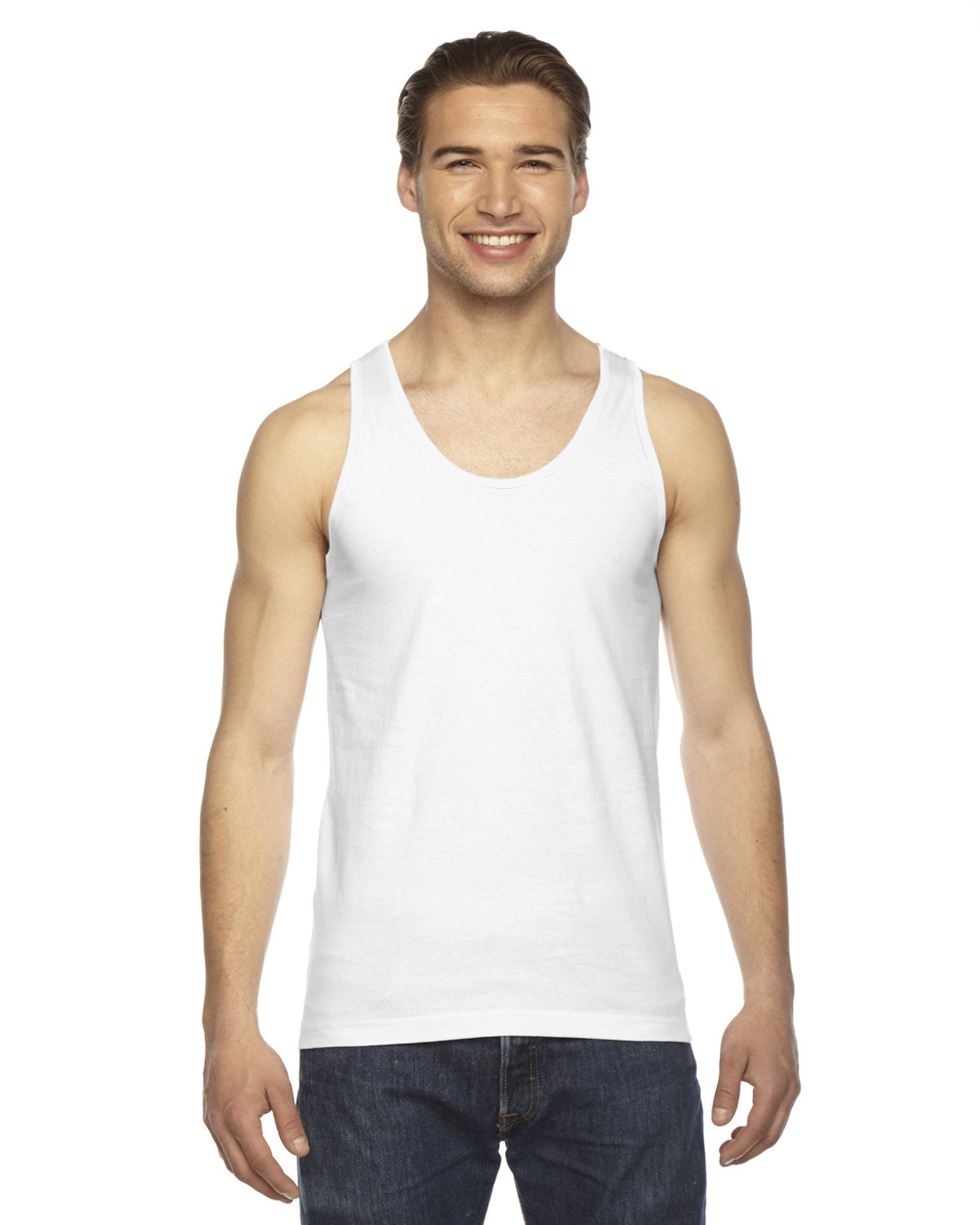 American Apparel 2408 Unisex Fine Jersey Tank Top - Made in USA | Soft Cotton Tee for Men & Women | Perfect for Gym, Yoga, and Summer Outfits