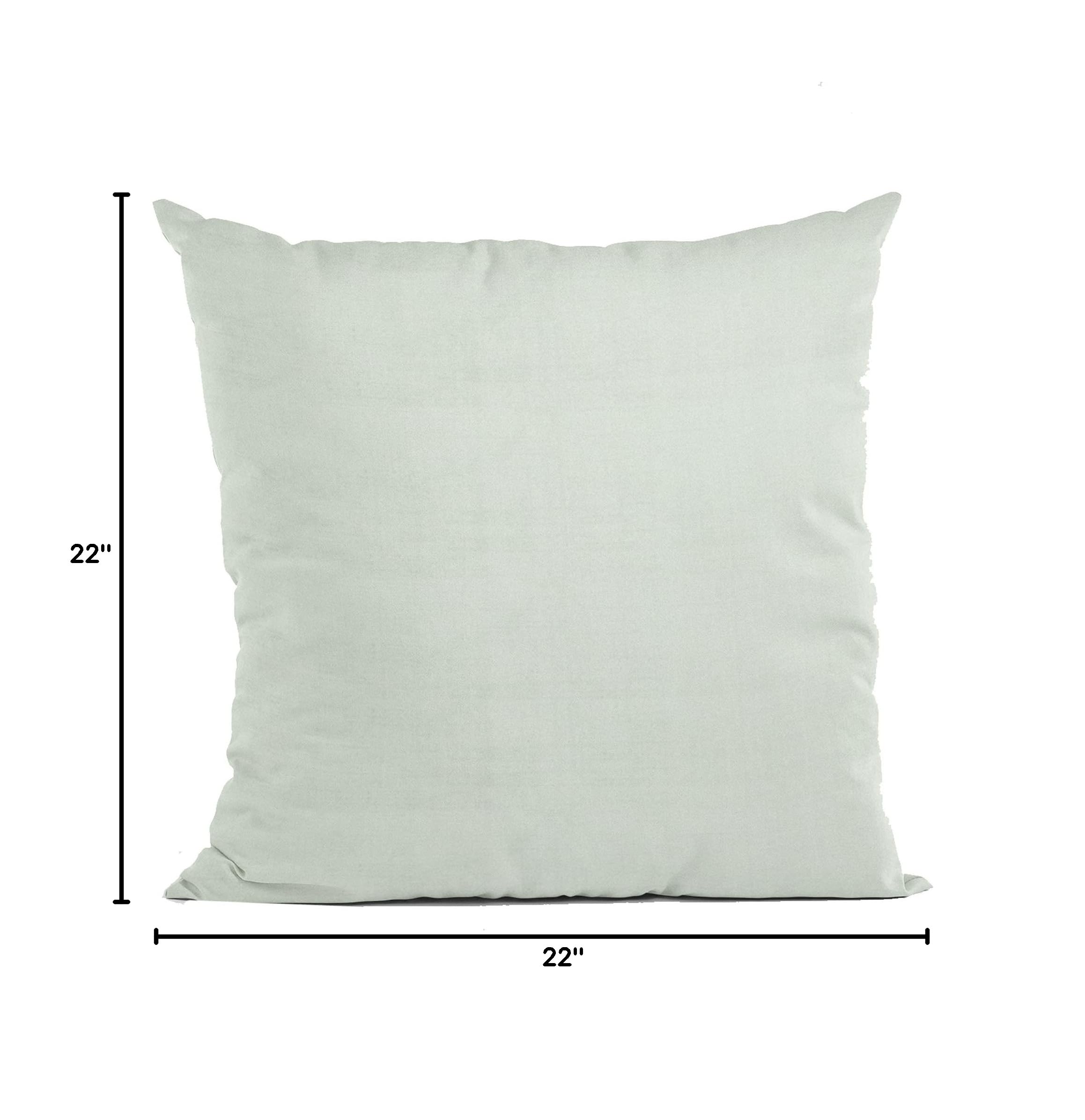 Plutus Brands Blue Velvet Luxury Throw Pillow - 22x22 Inch Double Sided Soft Shiny Decorative Cushion for Sofa, Bed, Nursery | Baby Solid Velvet Pillow Cover for Home Decor