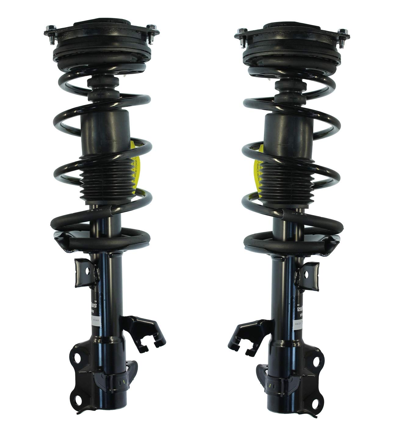 2 Front Suspension Struts & Coil Spring Assemblies for Nissan Cube 2009-2014 & Versa 2007-2012 - Replacement Parts for Smooth Ride & Handling - Perfect for City Driving & Daily Commutes