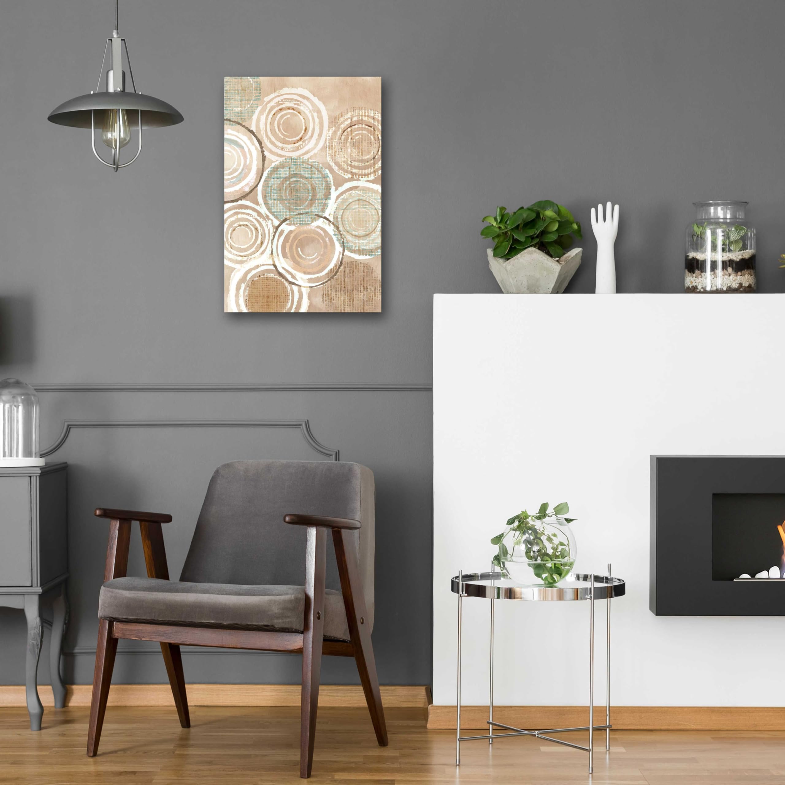 Flora Kouta Woven Baskets III Acrylic Glass Wall Art - 16x24 Inches Modern Home Decor for Living Room, Bedroom & Office