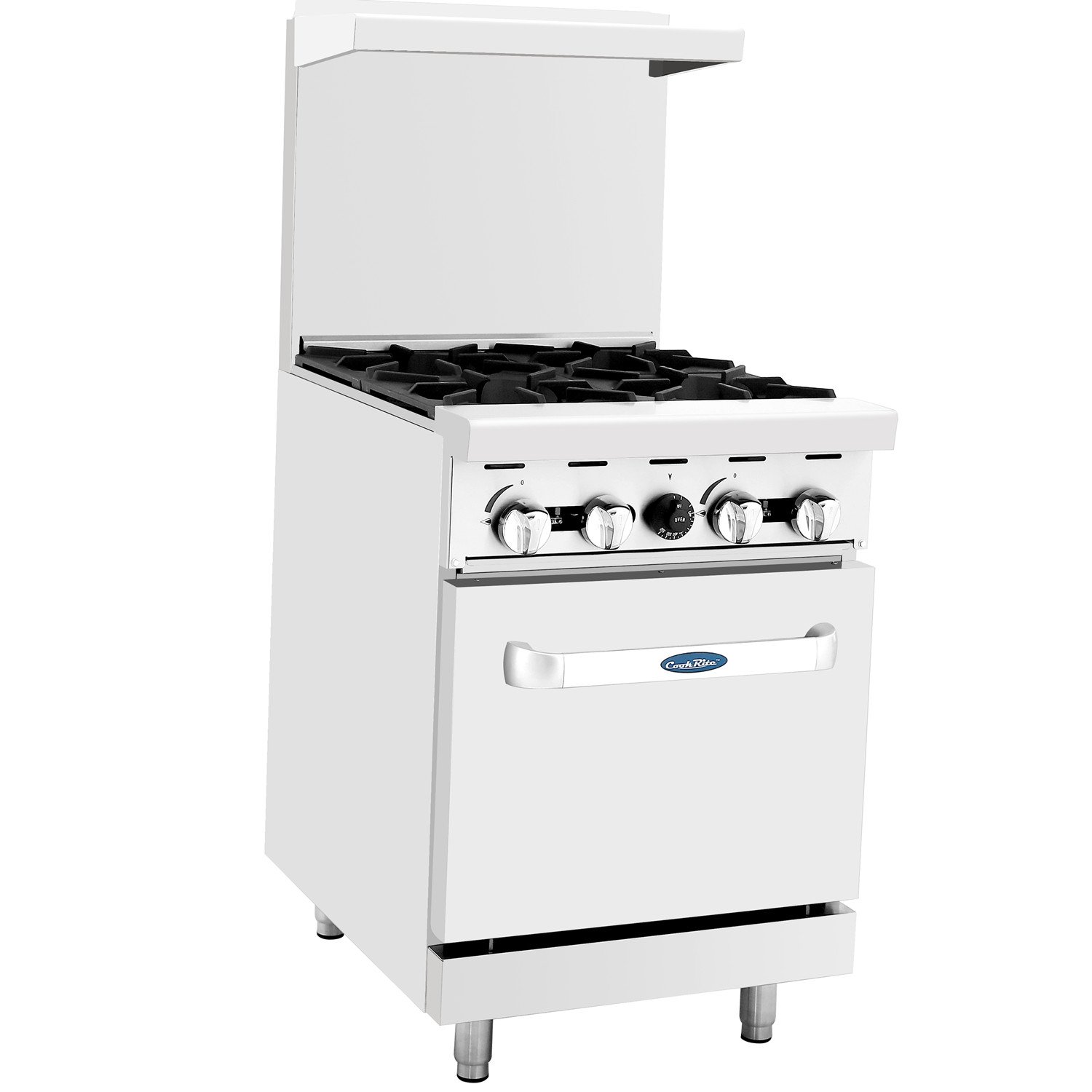 Atosa AGR 24-Inch Commercial Gas Range with 4 Burners & 20-Inch Standard Oven - Propane Gas (AGR-4B-LP) - Perfect for Restaurants, Food Trucks & Catering Businesses