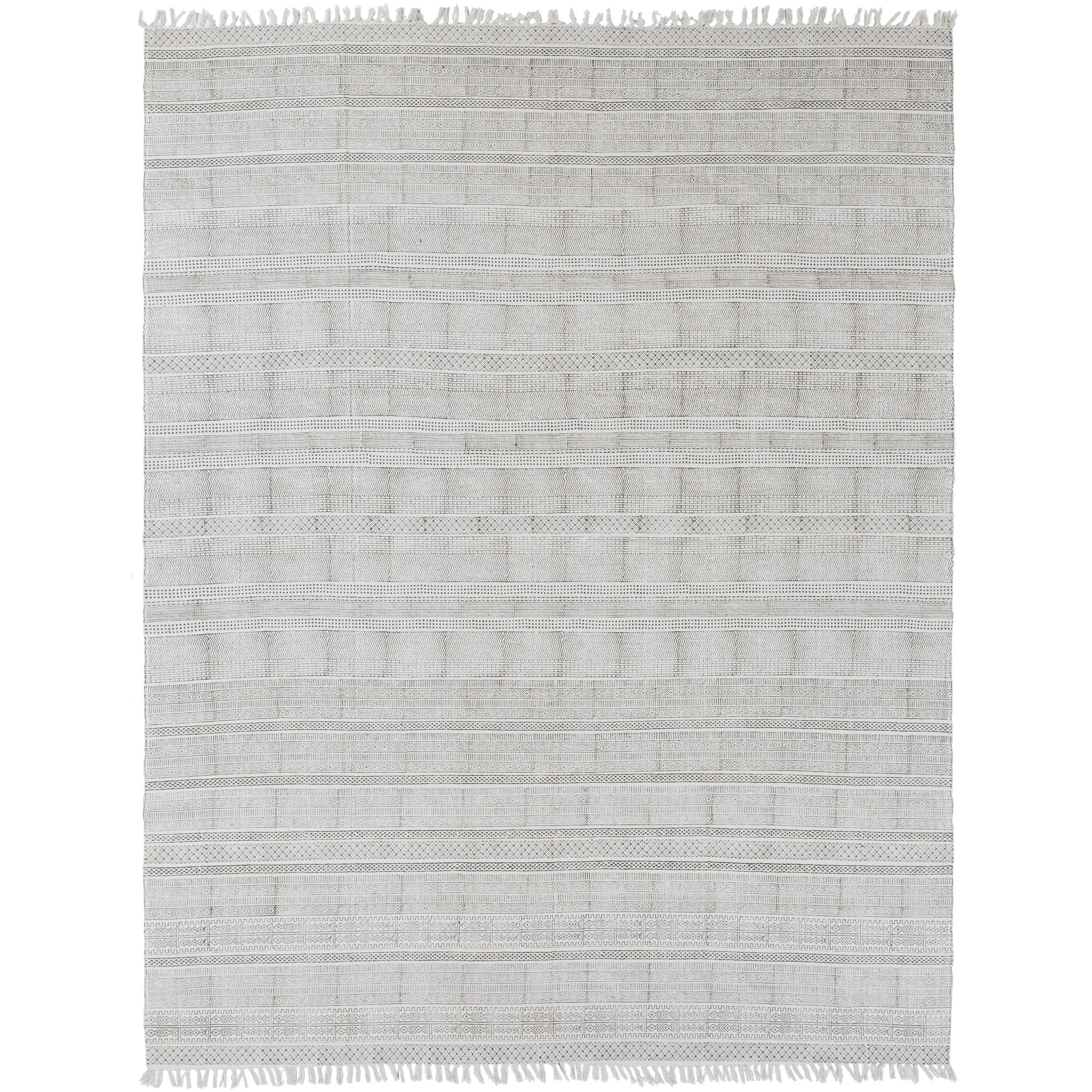 Surya Idina 8' x 10' Modern Area Rug in Medium Gray and Ivory - Perfect for Living Room, Bedroom, or Office Decor