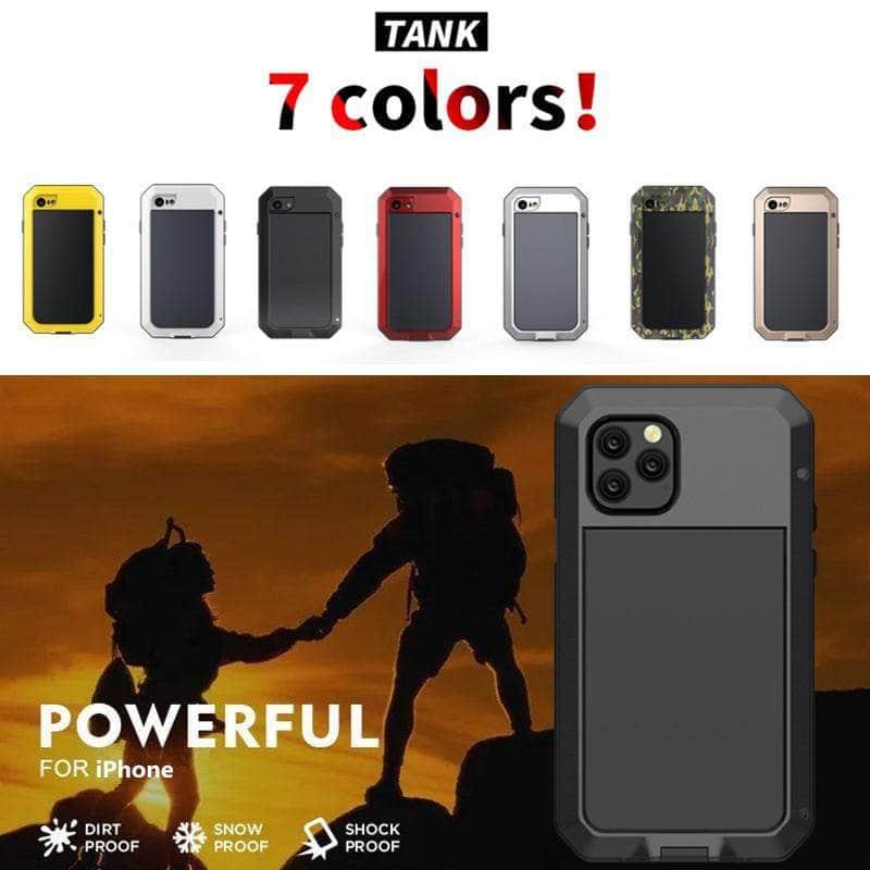 Durable Metal & Soft Silicone iPhone 13 Pro Case - Shockproof Full Protective Bumper Cover for Everyday Use, Travel & Outdoor Activities