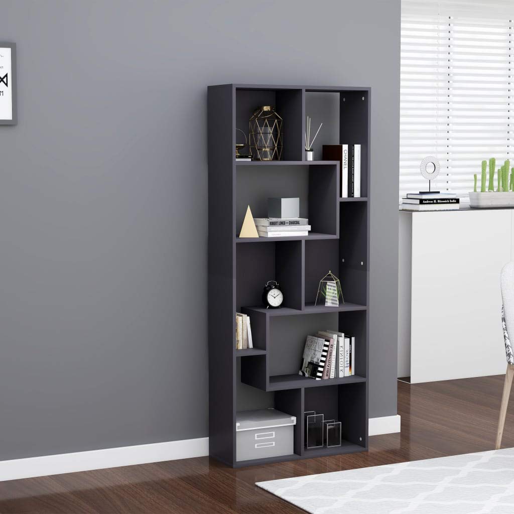 TEWTX7 Bookcase - Freestanding Display Shelf & Room Divider with Decorative Storage for Living Room, Office, Bedroom, Library | Perfect for Home Organization & Stylish Space Division