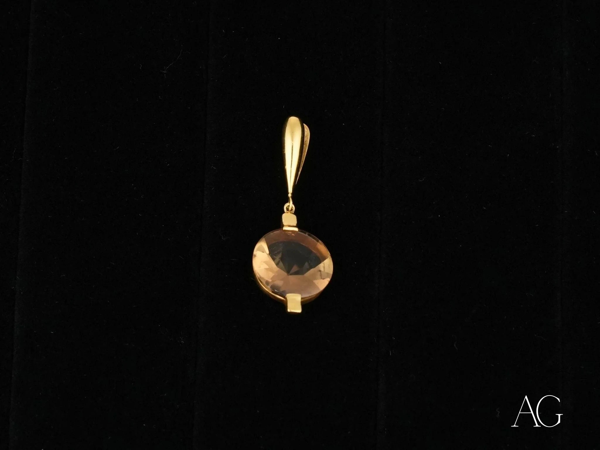 Smoked Crystal Luxe Pendant Necklace - Elegant Bohemian Jewelry for Women, Perfect for Parties, Weddings & Everyday Wear