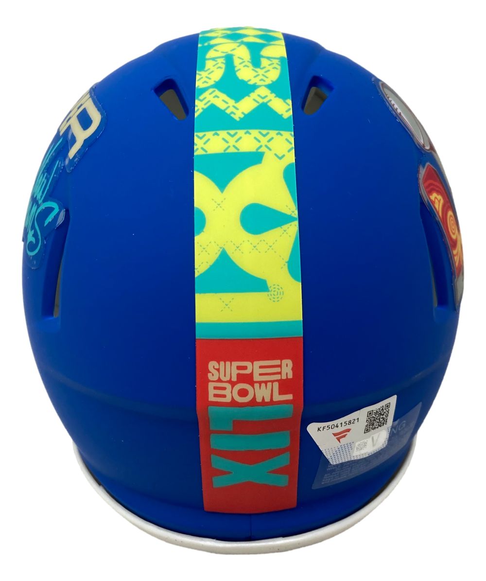 Dallas Goedert Autographed Philadelphia Eagles Super Bowl LIX Mini Speed Helmet - Limited Edition Collectible for Eagles Fans & NFL Memorabilia Enthusiasts - Perfect for Display, Gifts, and Game Day Decor