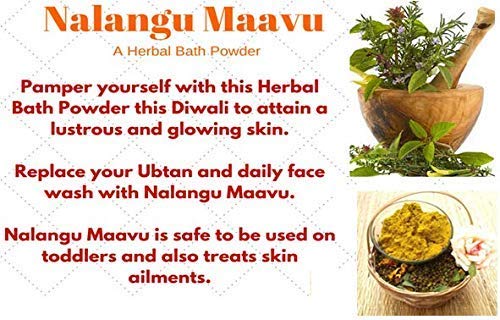 100% Natural Vegetable Gelatin with Nalangu Mavu Powder - 2-in-1 Face Mask & Hair Removal for Glowing Skin - 25g | DIY Skincare & Beauty Treatment at Home